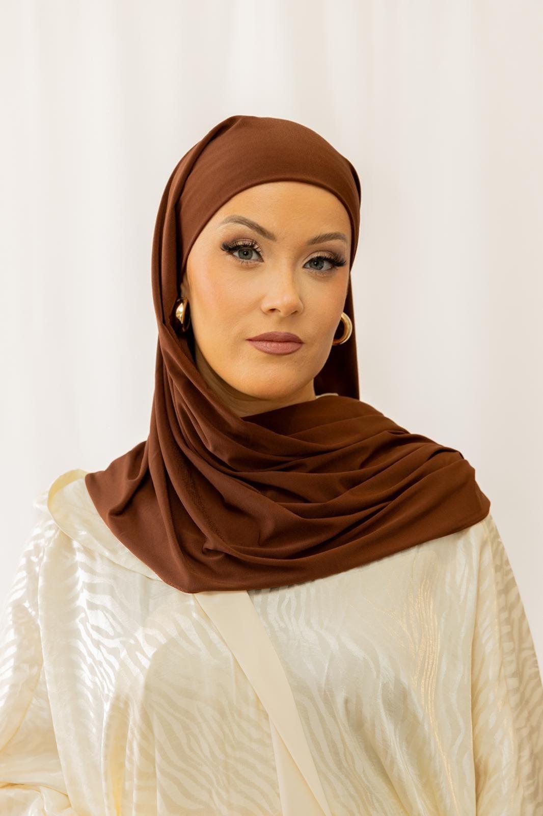 Marron chocolat – Hijab “Nour”