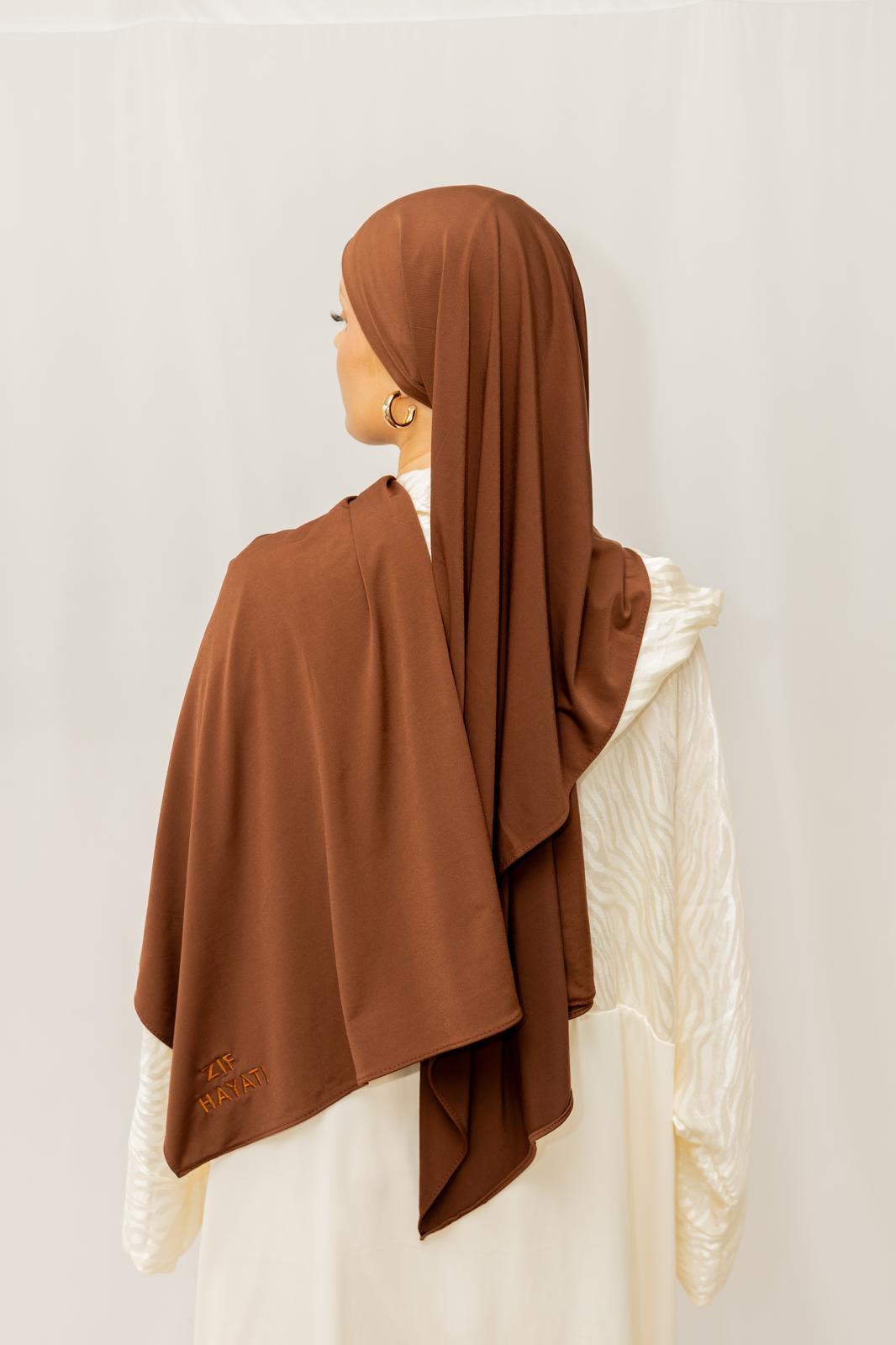Marron chocolat – Hijab “Nour”
