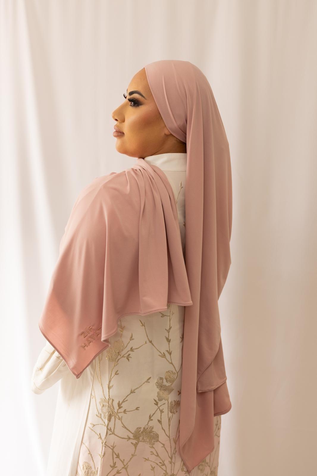 Rose poudré – Hijab “Wardiya”